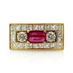 Ruby and Diamond Statement Ring