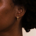 Fancy cut Diamond Hoop Earrings