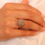 Rose Cut Diamond Dome Ring