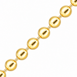 14l Yellow Gold 16" Bead Chain with Spring Ring