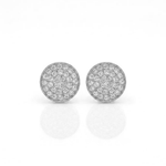 Diamond Disc Earrings