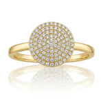 Pave Diamond Disc Ring