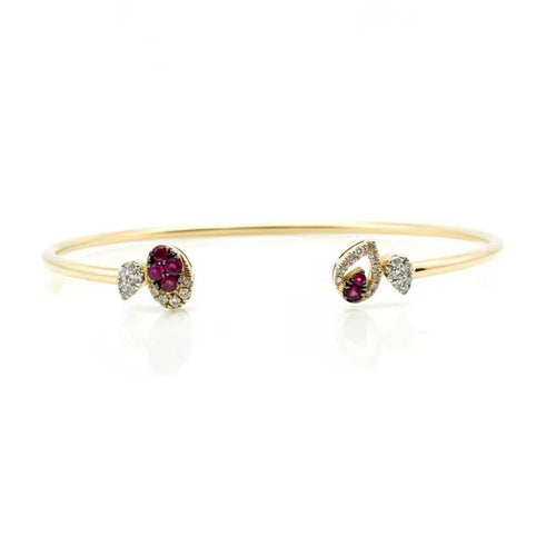 Ruby and Diamond Bangle
