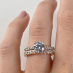 18K ROSE GOLD HANDMADE LARGE BAXTER MICROPAVE RING WITH 1.02 CTW ROUND BRILLIANT CUT DIAMONDS (G COLOR, SI1 CLARITY) BY G ST. CEREMONY

BAXTER LARGE - 2.1MM STONES, 2.8MM SHANK

NON-RESIZABLE

BW: 2.8MM
BH: 1.8MM