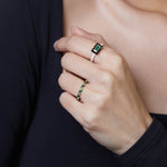 Emerald Candy Lacquer Enamel Ring