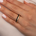 Black Lacquer Enamel Band