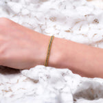 4.10tcw Grey Diamond Textile Row Bracelet