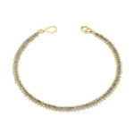 4.10tcw Grey Diamond Textile Row Bracelet