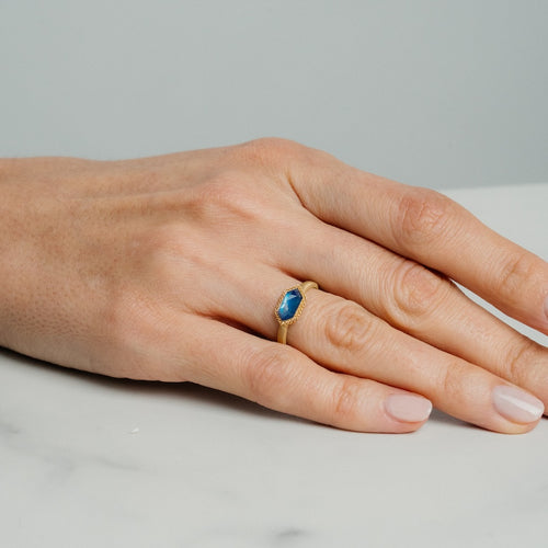 Moonstone Hexagon Ring Image 2
