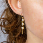 Textile Trio Drop Earrings