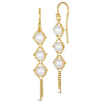 Textile Trio Drop Earrings