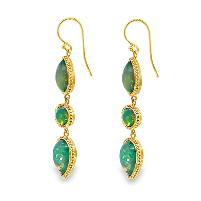 Opal Trio Drop Earrings