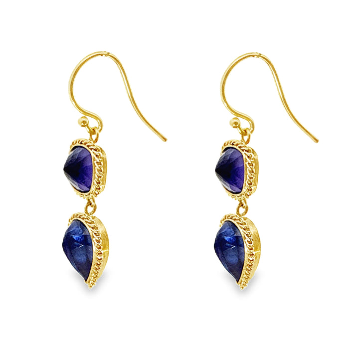 Tanzanite Double Drop Earrings