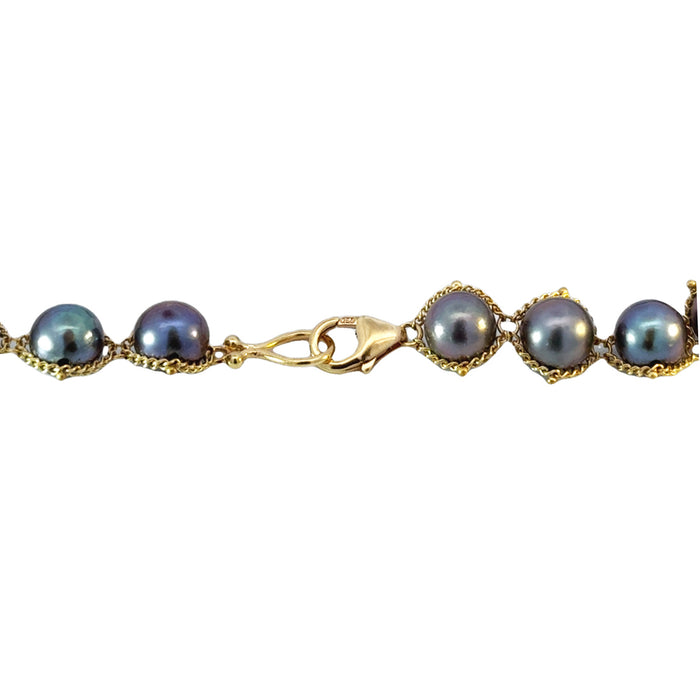 Pearl Textile Necklace