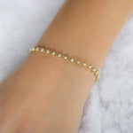 Freshwater Pearl Textile Bracelet