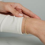 Freshwater Pearl Textile Bracelet
