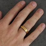 6mm Tantalum & 18k Yellow Gold Wedding Band