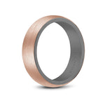 6mm Rose Gold & Tantalum Wedding Band