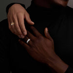 6.5mm Two-Tone Gold & Diamond Wedding Band