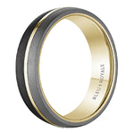 6mm Tantalum & Forged Carbon Fiber Wedding Band