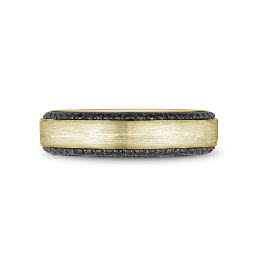 6mm Black Diamond Wedding Band
