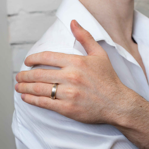 6mm Two-Tone Legacy Wedding Band Image 2