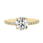 Baxter Pavé Hidden Halo Engagement Ring Setting