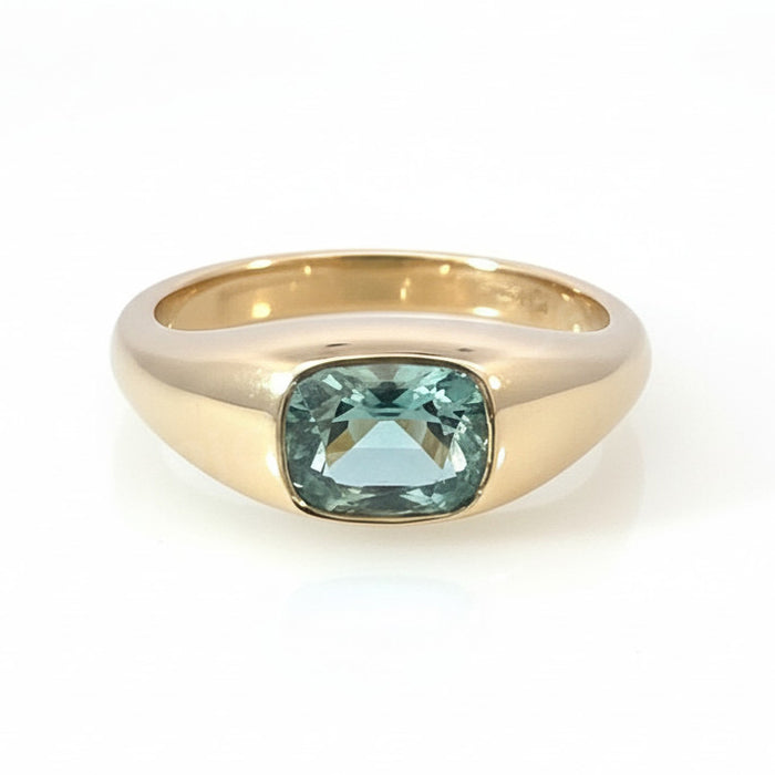 Tourmaline Lyra Signet Ring