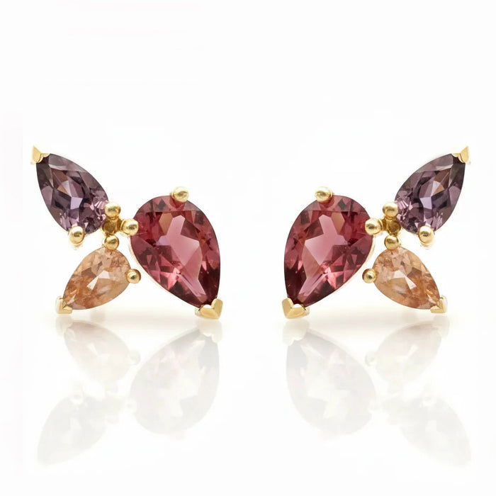 Juno Autumn Cluster Stud Earrings