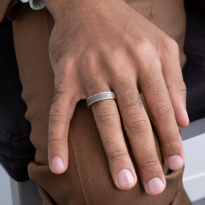 6mm Meterorite Sirius Wedding Band