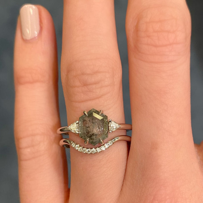 Cedar Diamond Wedding Band