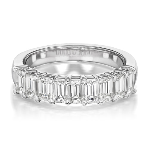 1.70tcw Battery Half Diamond Eternity band