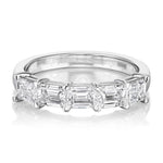 1.51tcw Murray Half Diamond Eternity Band