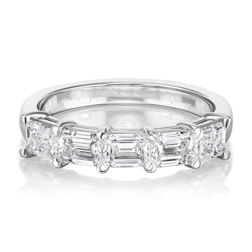 1.51tcw Murray Half Diamond Eternity Band