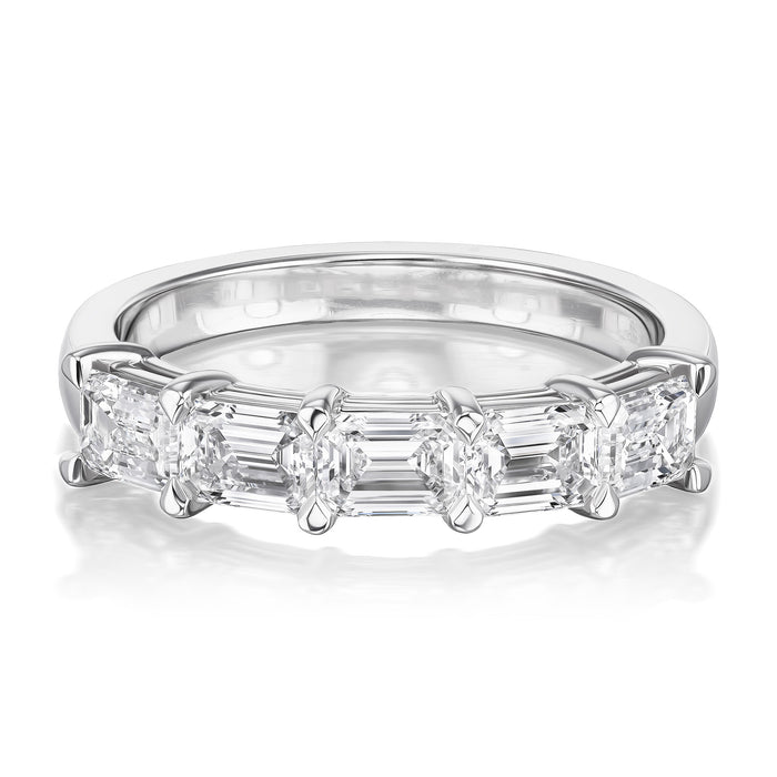 1.51tcw Murray Half Diamond Eternity Band