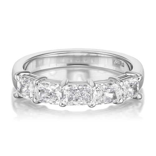 1.54tcw Norfolk Half Diamond Eternity Wedding Band