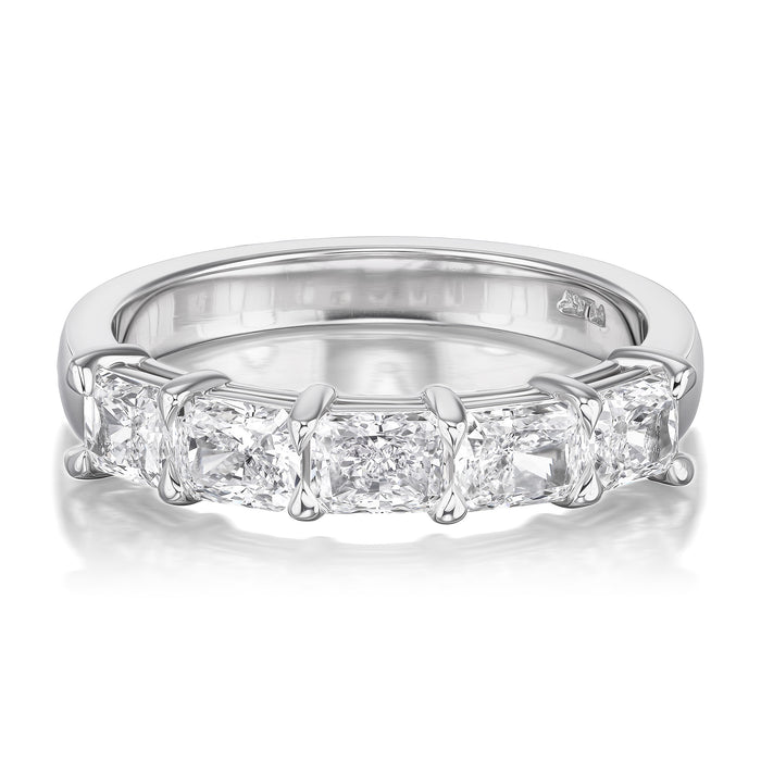 1.54tcw Norfolk Half Diamond Eternity Wedding Band