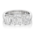 2.53tcw Battery Half Diamond Eternity Wedding Band