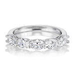 1.50tcw Oliver Half Diamond Eternity Wedding Band