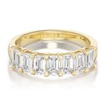 1.80tcw Battery Half Diamond Eternity Wedding Band