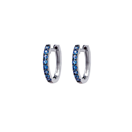 Sapphire Huggie Earrings