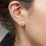 Sapphire Huggie Earrings