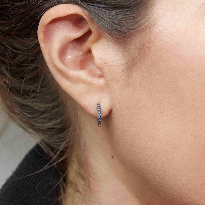 Sapphire Huggie Earrings