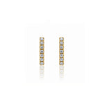 Diamond Petite Bar Stud Earrings