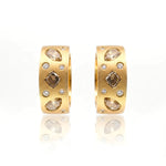Fancy Diamond Hoop Earrings