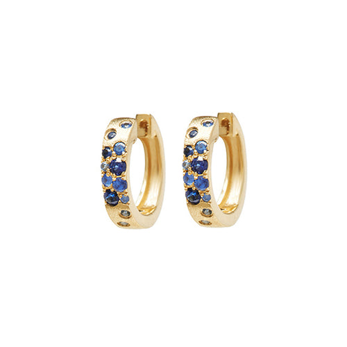 Sapphire Huggie Earrings