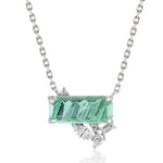 Paraiba Tourmaline & Diamond Pendant Necklace