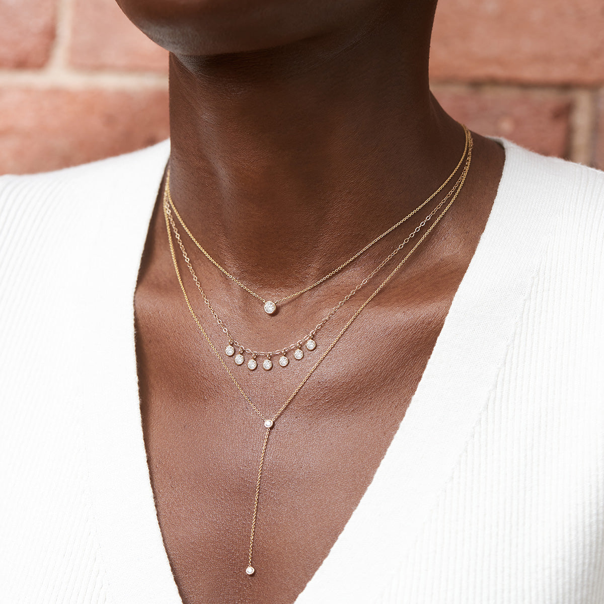 Small Bezel Diamond Necklace – CURATEUR