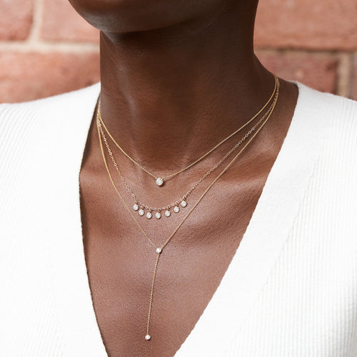 Diamond Lariat Necklace Image 2