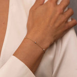 5-Diamond Station Bracelet & Diamond Pendant Necklace Gift Set